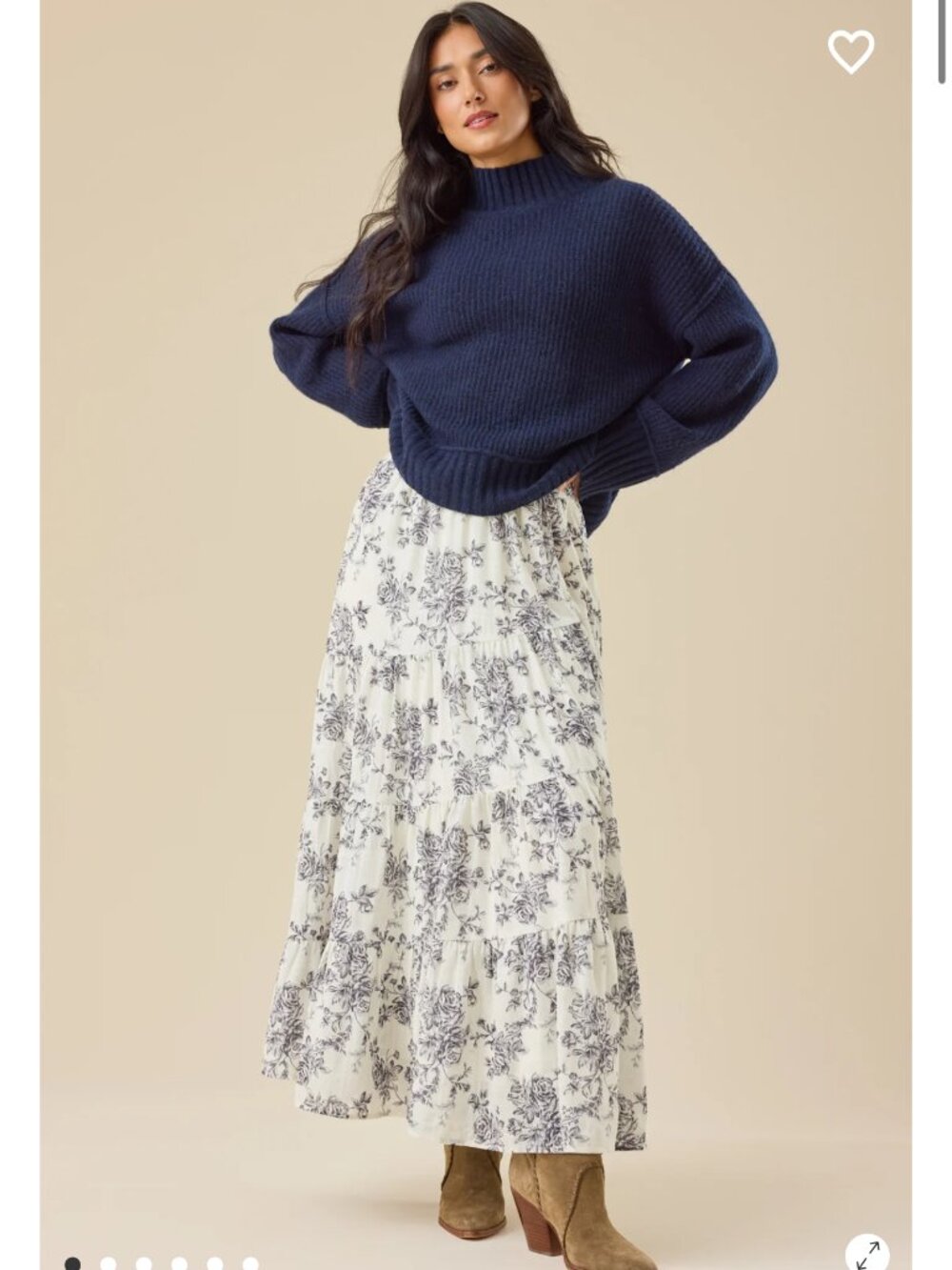 Altar'd State Daphne Floral Maxi Skirt NWT - Picture 5 of 6